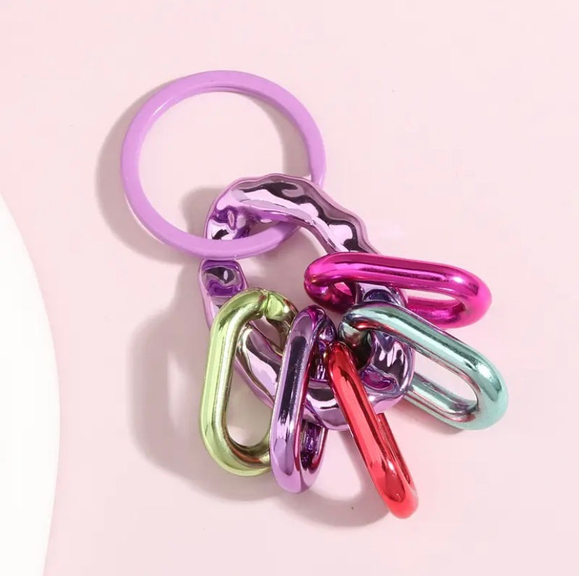 Colorful Acrylic Plastic Keychain